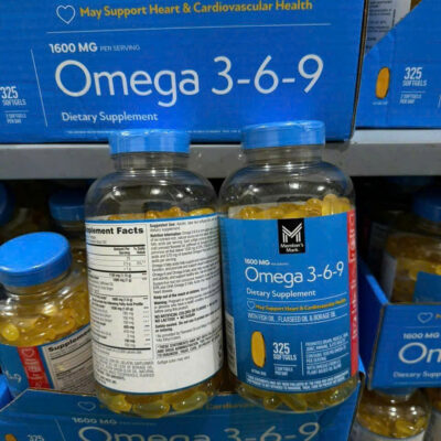 Dầu Cá Omega 369 Member’s Mark Supports Heart Health - Hàng Mỹ Hộp 300 Viên - Mẫu Mới 2 369 My 1