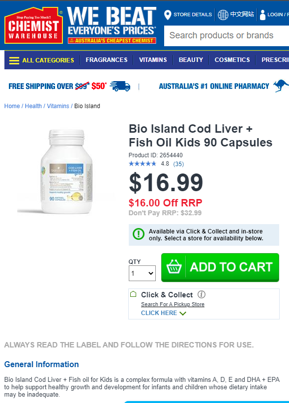 Bio Island Cod Liver chemis