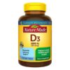 Viên Uống Vitamin D3 1000 Iu Liquid Softgels Nature Made 650 Viên, Hàng Mỹ 6 D3