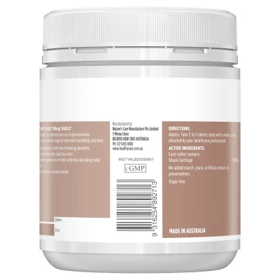 Healthy Care Shark Cartilage 750Mg 200 Tablets 2 3000X