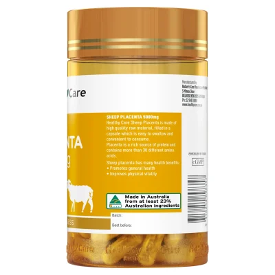 Nhau Thai Cừu Sheep Placenta Healthy Care 5000Mg 100 Viên Hàng Úc - Mẫu Mới 1 Healthy Care Sheep Placenta 5000Mg 100 Capsules 4 3000X