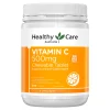 Viên Nhai Bổ Sung Vitamin C Chewable Healthy Care 500Mg 500 Viên, Hàng Úc - Mẫu Mới 2 Healthy Care Vitamin C 500Mg 500 Tablets 2 3000X