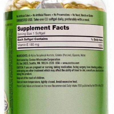 Kirkland Vitamin E 400 Iu 3