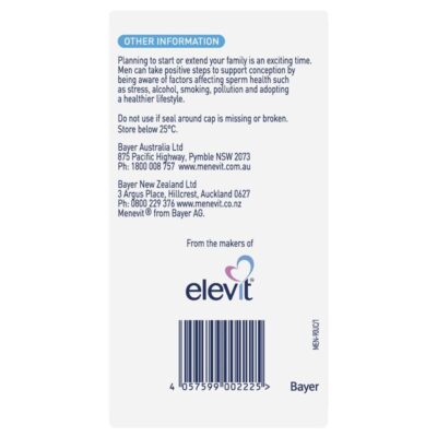 Menevit Elevit Bayer 2
