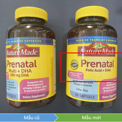 Nature Made Prenatal Multi Dha - Vitamin Tổng Hợp Cho Bà Bầu - 150 Viên - Hàng Mỹ (Mẫu Mới) 2 Nature Made Prenatal Multi Dha Mau Moi Nhat