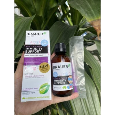 Siro Brauer Immunity - Hỗ Trợ Tăng Sức Đề Kháng Cho Bé, 100Ml - Mẫu Mới 7 Siro Brauer Immunity 12