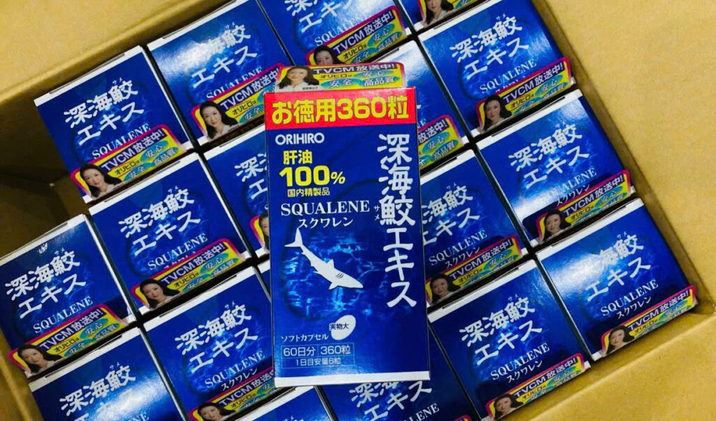 Sụn Vi Cá Mập Squalene Orihiro, Giúp Bổ Xương Khớp 360 Viên, Hàng Nhật - Mẫu Mới 10 Sun Nhat 2