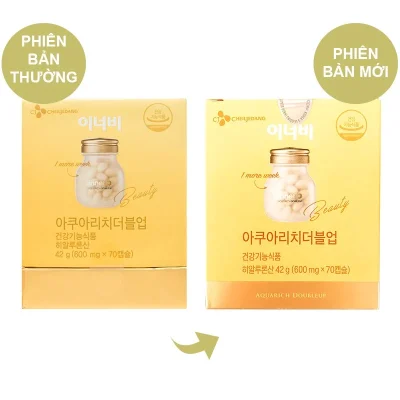 Viên Uống Innerb Aqua Rich Hỗ Trợ Cấp Nước Và Bổ Sung Collagen 70 Viên, Hàn Quốc - Mẫu Mới 3 Aqua 1