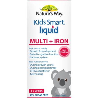 nature s way kids smart multi iron liquid ho tro tang de khang