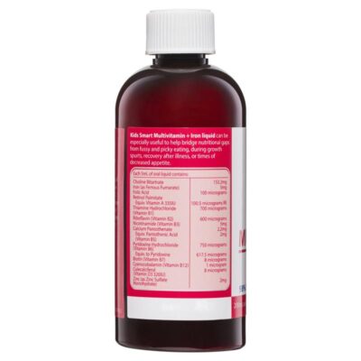 Nature'S Way Kids Smart Multi Iron Liquid - Siro Vitamin Tổng Hợp + Sắt Cho Bé 200Ml - Hàng Úc 2 Nature S Way Kids Smart Multi Iron Liquid Ho Tro Tang De Khang 5