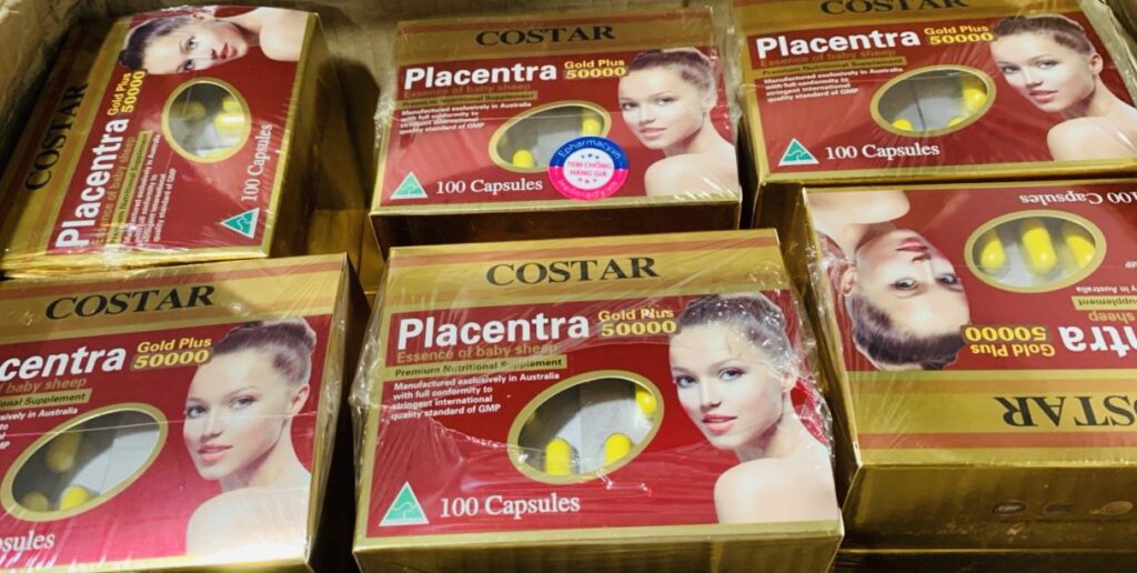 Nhau Thai Cừu Costar Placenta Gold Plus 50000Mg 100 Viên - Hàng Úc 11 Ntc 50