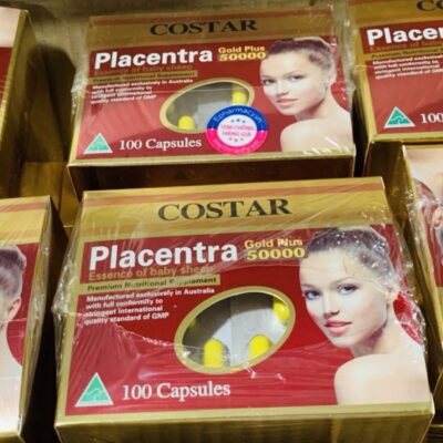Nhau Thai Cừu Costar Placenta Gold Plus 50000Mg 100 Viên - Hàng Úc 3 Ntc 50