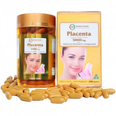 Nhau Thai Cừu Golden Health Placenta 50000Mg 100 Viên, Hàng Úc 2 Ntc Golden Health 2