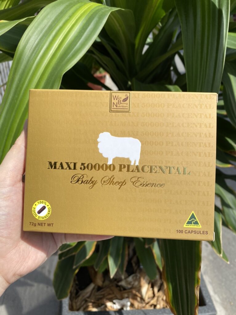 Nhau Thai Cừu Maxi 50000 Placental 100 Viên Hàng Úc 10 Ntc Maxi 3