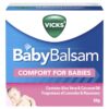 Vicks Baby Balsam - Dầu Xoa Bóp Giúp Giữ Ấm Thư Giãn Cho Bé 50G, Hàng Đức 2 Vicks 1