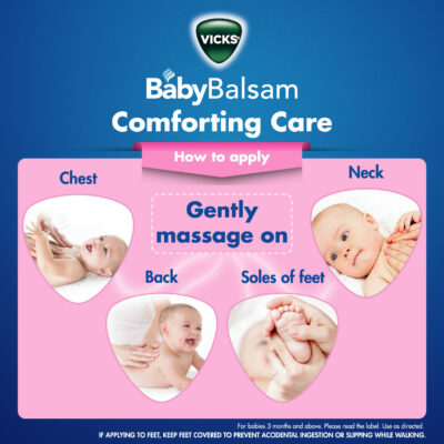 Vicks Baby Balsam - Dầu Xoa Bóp Giúp Giữ Ấm Thư Giãn Cho Bé 50G, Hàng Đức 2 Vicks 4