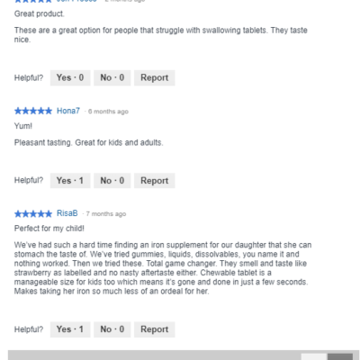 Iron Melts Nz - Viên Bổ Sung Sắt, Acid Folic, Vitamin B12 Và Vitamin C, 50 Viên 4 Iron Melts Vien Bo Sung Sat Acid Folic Vitamin B12 Va Vitamin C Feedback