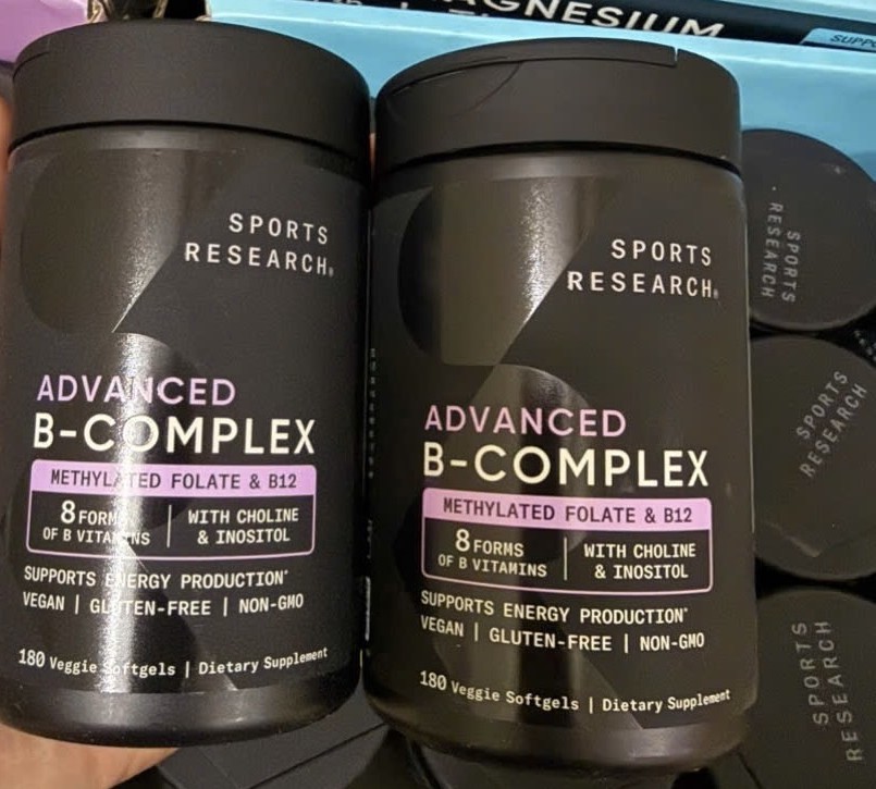 Viên Uống Vitamin B Sports Research Advanced B-Complex 180 Viên, Hàng Mỹ 6 2