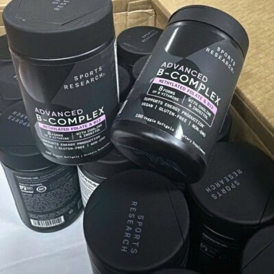 Viên Uống Vitamin B Sports Research Advanced B-Complex 180 Viên, Hàng Mỹ 2 3