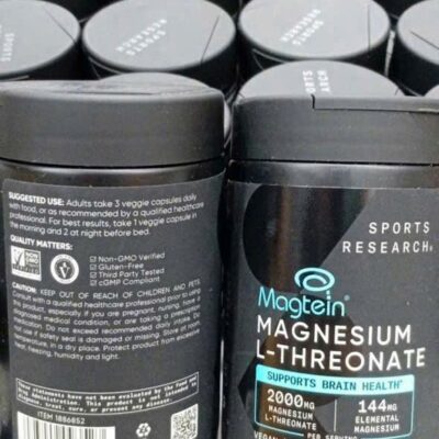 Viên Uống Magtein Magnesium L-Threonate Sports Research 2000Mg 135 Viên, Hàng Mỹ 2 L Threonate 3